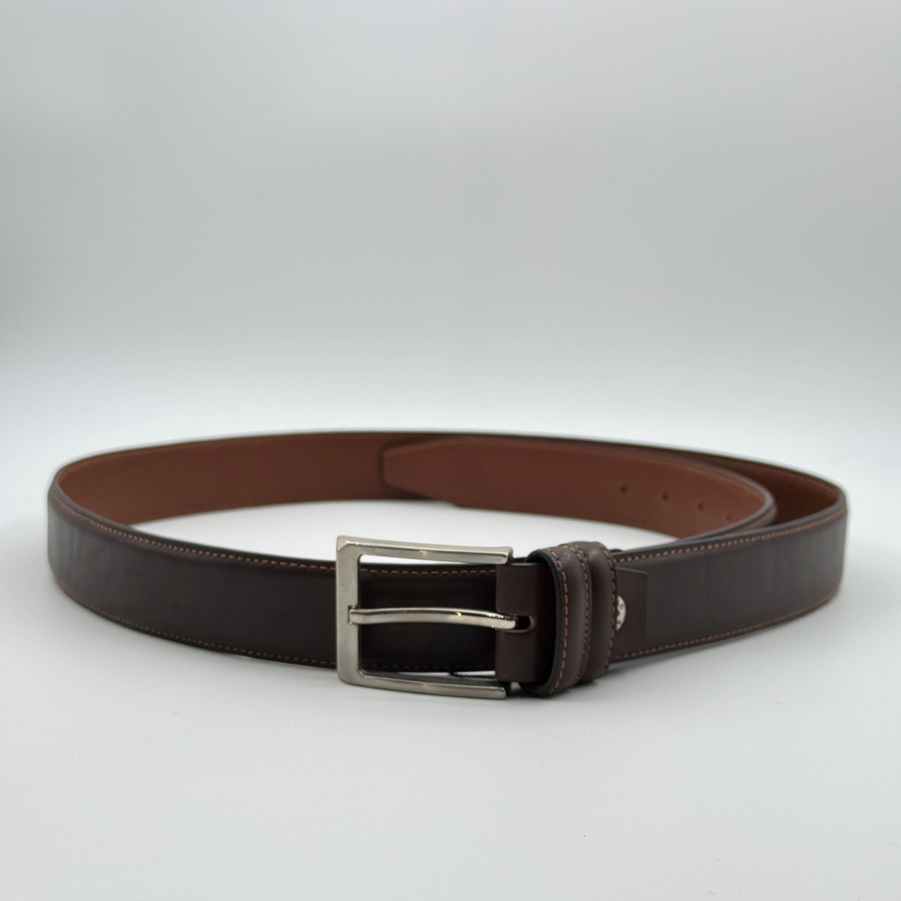 کمربند مردانه پشت کراس کد 1006 رنگ قهوه اي شبرو 