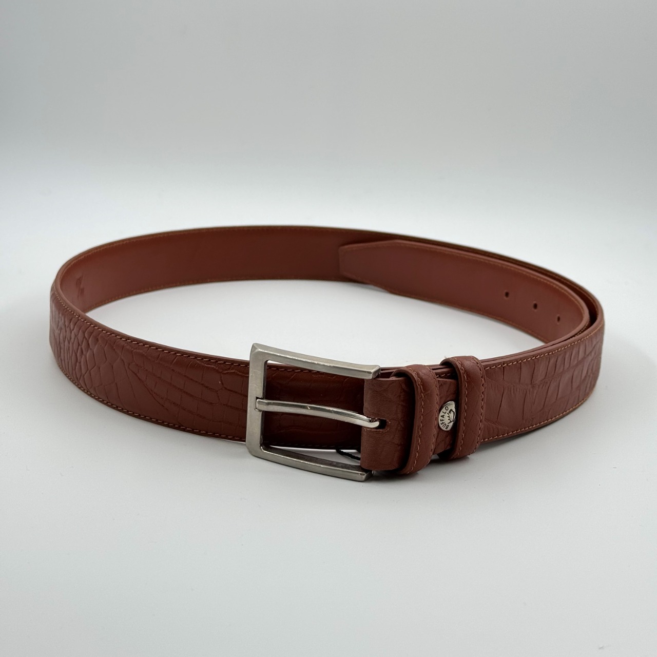 کمربند مردانه پشت کراس کد 1006 رنگ عسلي کرو 