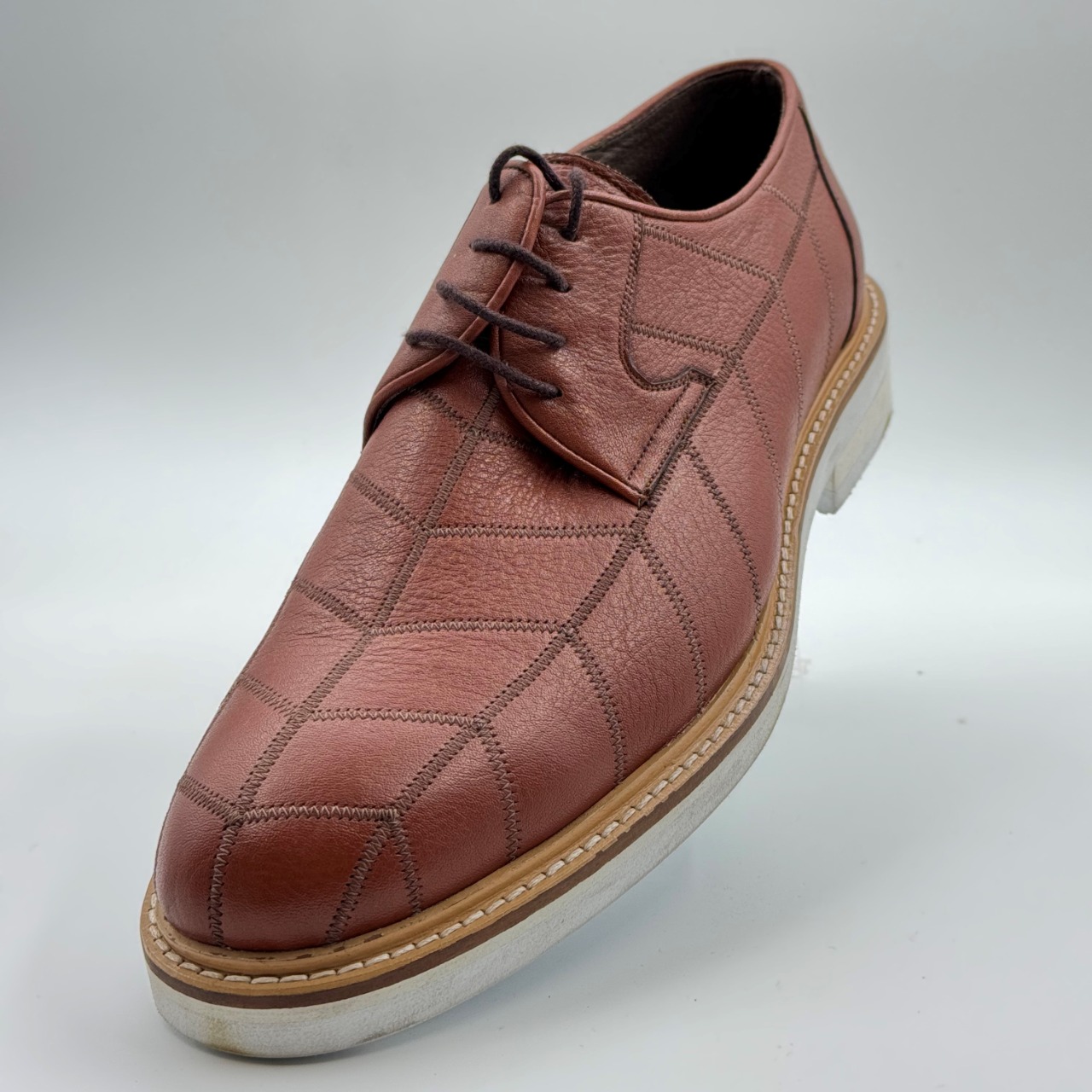 کفش مردانه اورسي کد 212 رنگ عسلي سايز 40