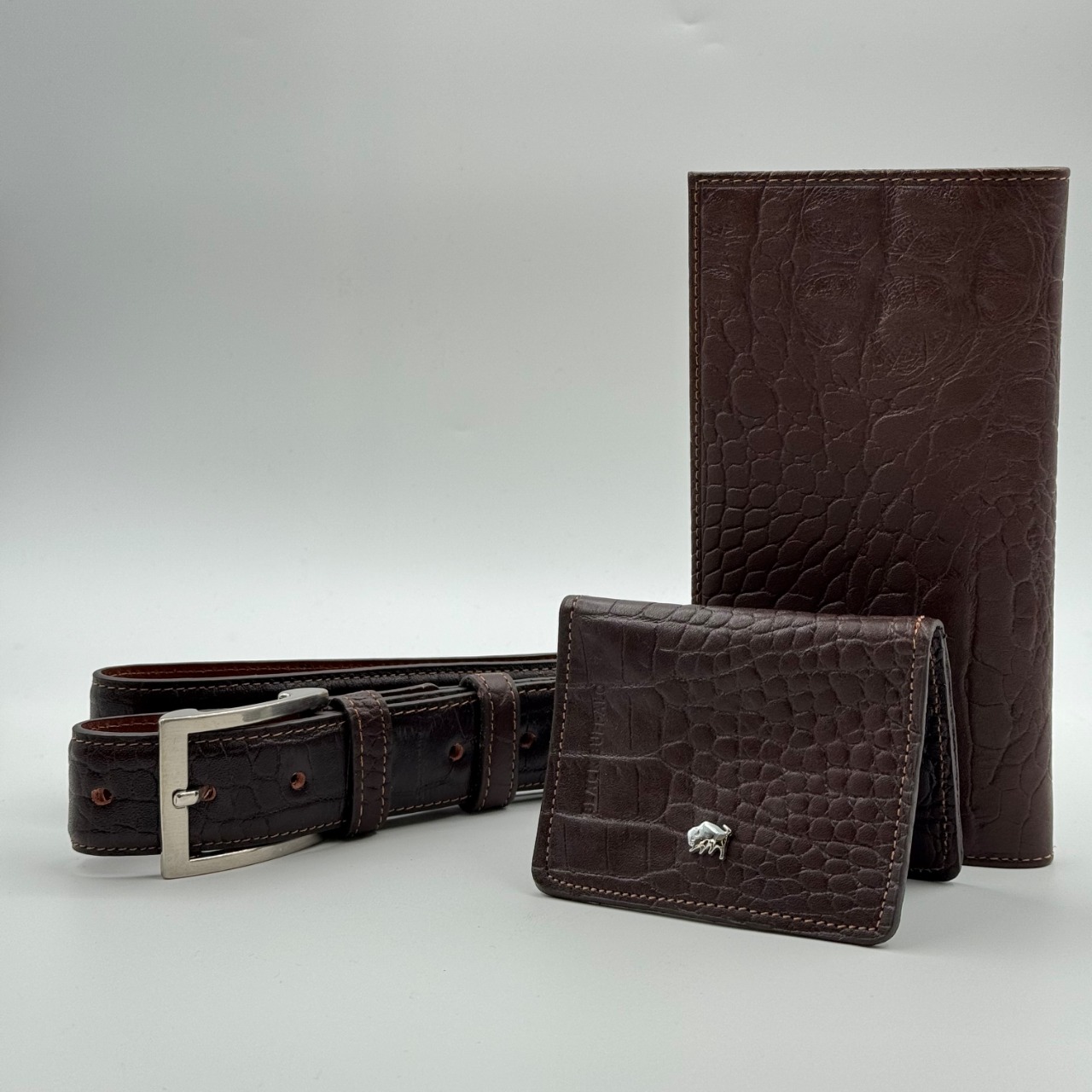 ست سه تيکه کد 1212 رنگ قهوه اي کرو