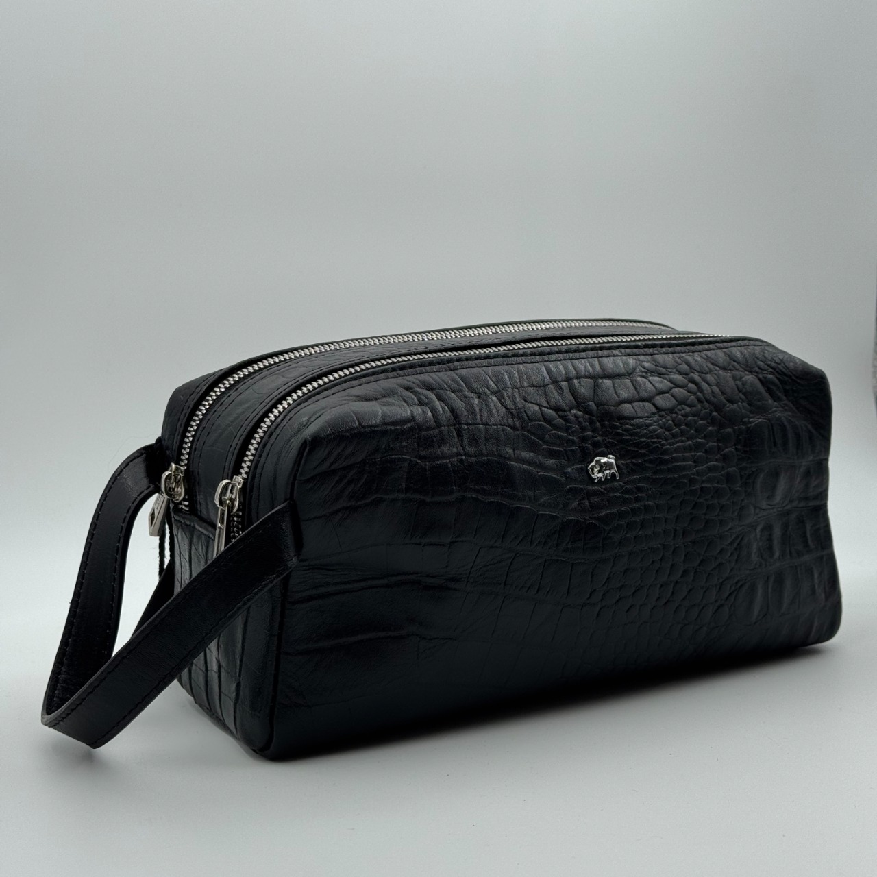 کيف دستي دو زيپ کد 2319 رنگ مشکي لزار